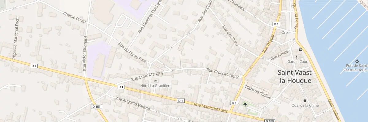 Plan du 30 Rue Croix Marigny à Saint-Vaast-la-Hougue