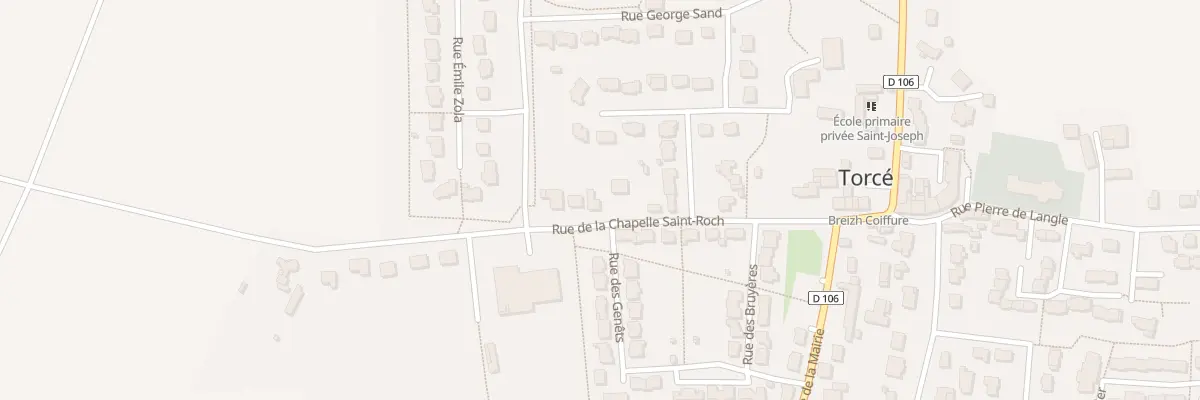 Plan du 32 Rue de la Chapelle Saint Roch à Torcé