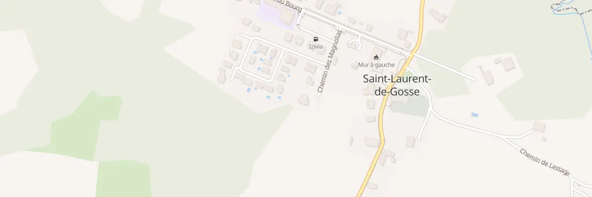 Plan de Rte du Bourg à Saint-Laurent-de-Gosse