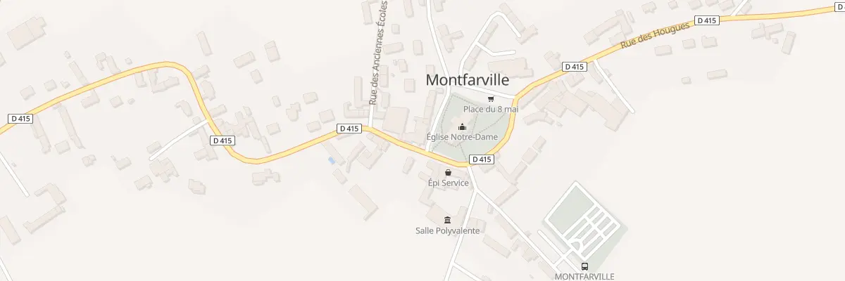 Plan du 2 Rue de la Poste à Montfarville