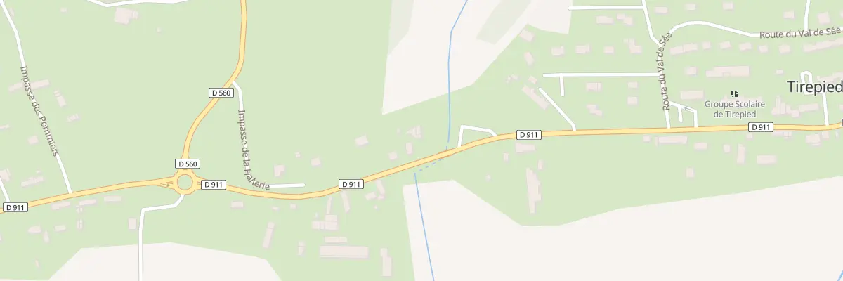 Plan du 5115 Pont de la Forge Tirepied à Tirepied-sur-Sée