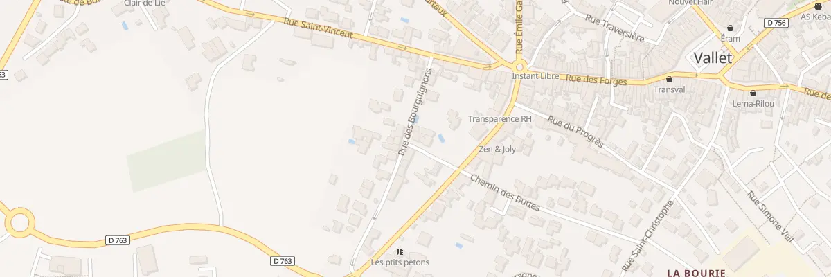 Plan du 3 Rue des Quatre Moulins à Vallet