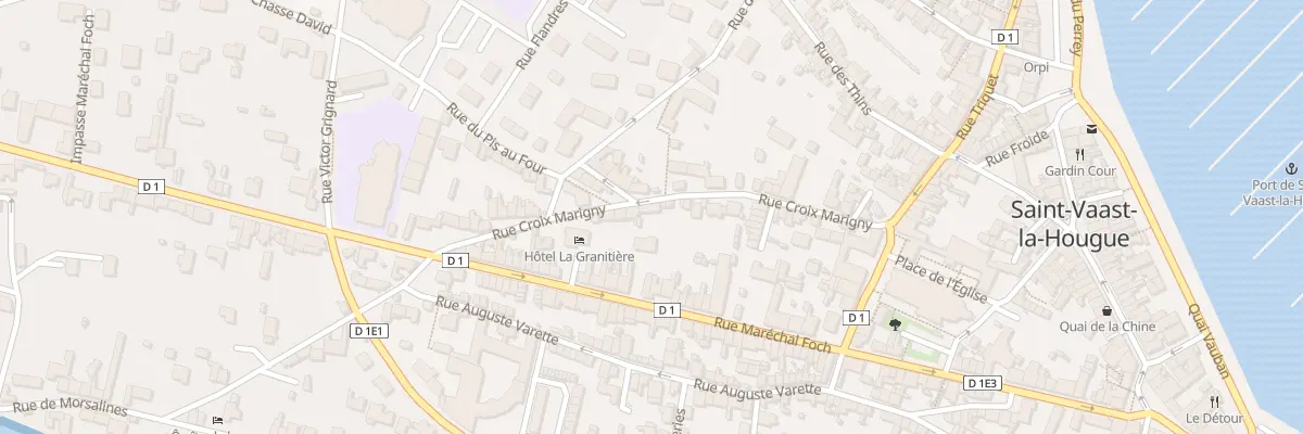 Plan du 25 Rue Croix Marigny à Saint-Vaast-la-Hougue