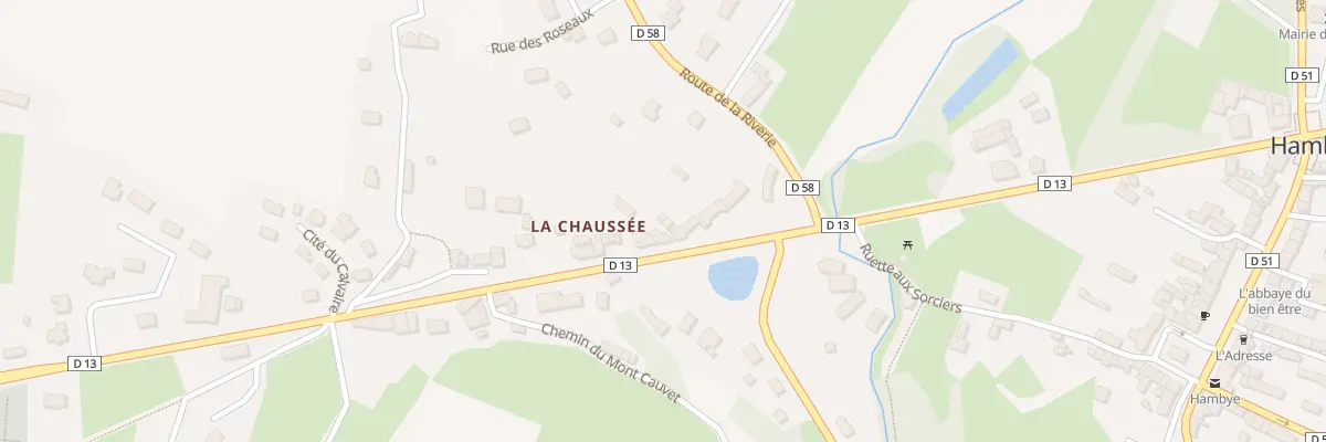 Plan du 22 Rue de la Chaussée à Hambye