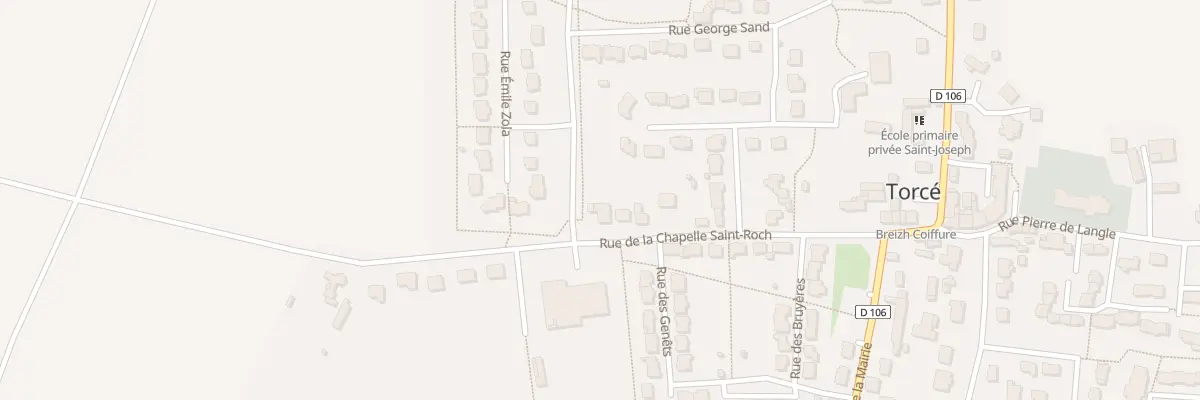 Plan du 36 Rue de la Chapelle Saint Roch à Torcé