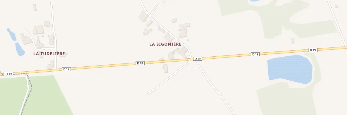 Plan du 2 La Sigonière à La Couture