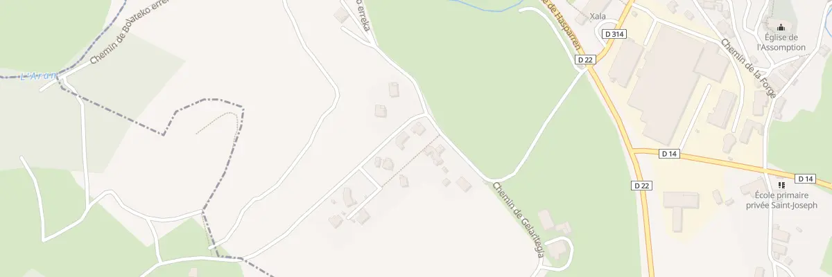 Plan du 5080 Che d’Intxaurmendi à Bonloc