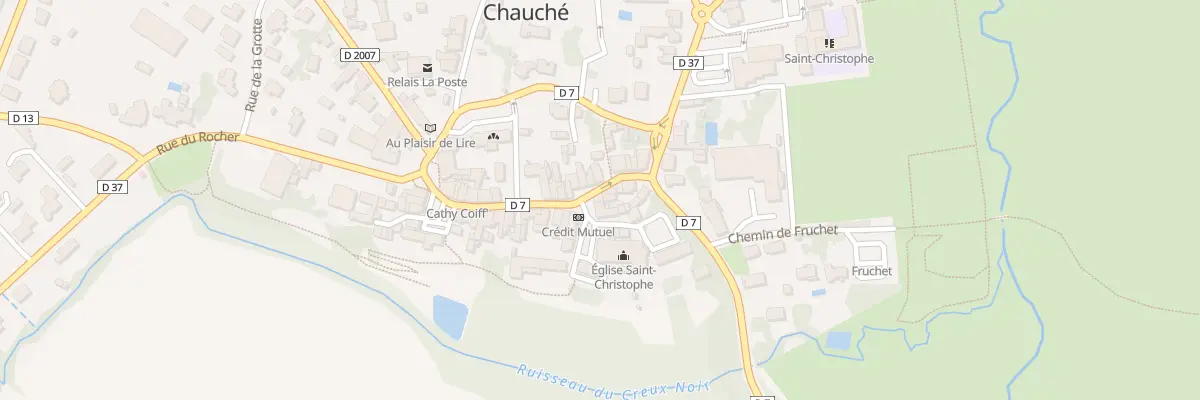 Plan du 1 Pl de l’Église à Chauché