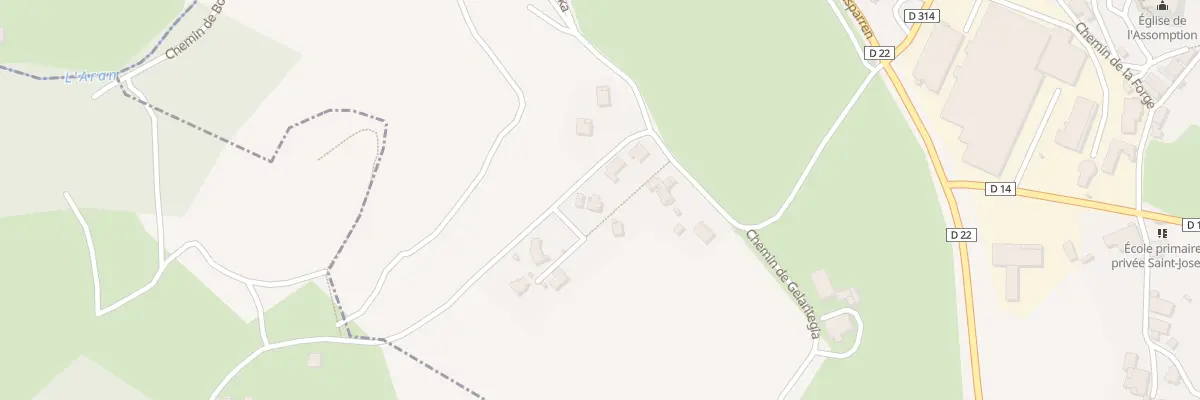 Plan du 5112 Che d’Intxaurmendi à Bonloc
