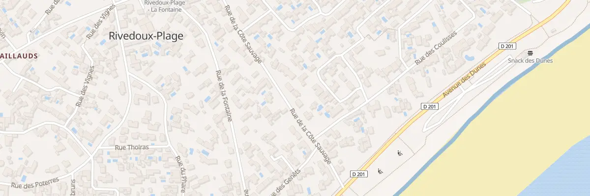 Plan du 457 Rue de la Côte Sauvage à Rivedoux-Plage
