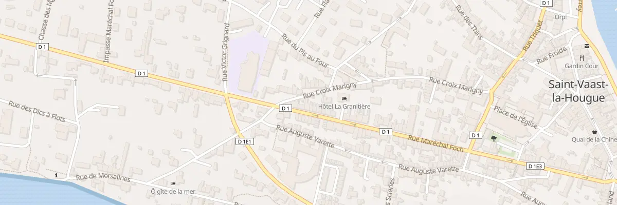 Plan du 90 Rue Marechal Foch à Saint-Vaast-la-Hougue