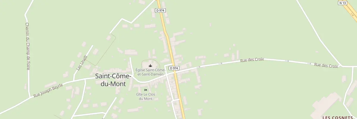 Plan du 12 Rue Marechal Leclerc - St Come à Carentan-les-Marais