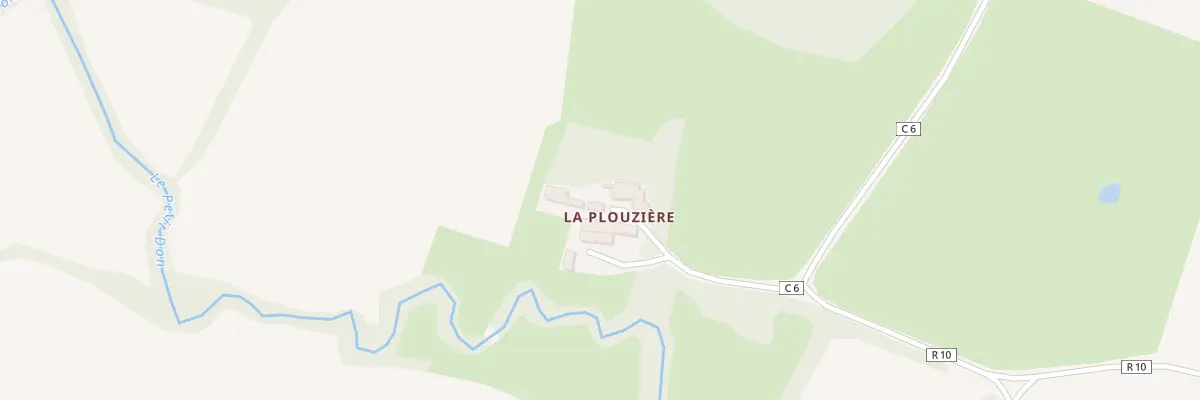 Plan du 2 La Plousiere à Petit-Auverné