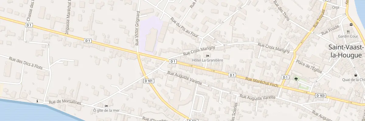 Plan du 92 Rue Marechal Foch à Saint-Vaast-la-Hougue
