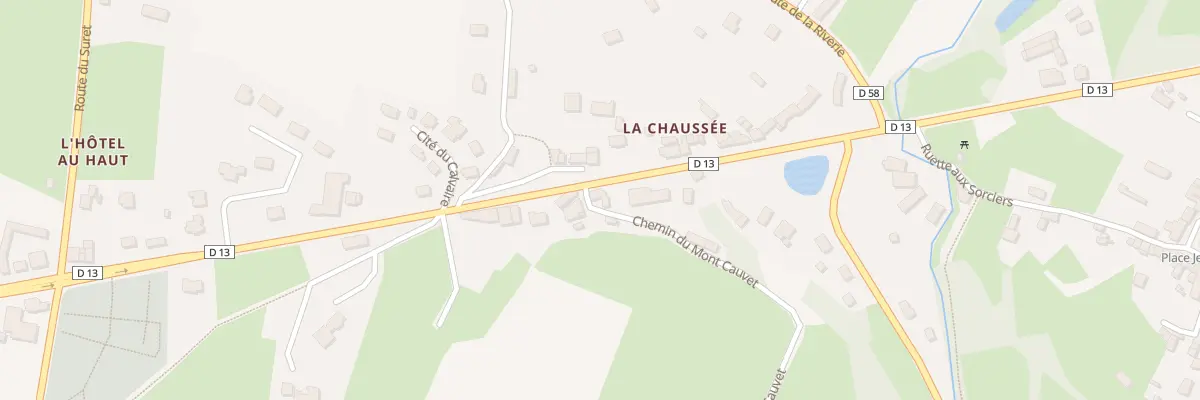 Plan du 23 Rue de la Chaussée à Hambye