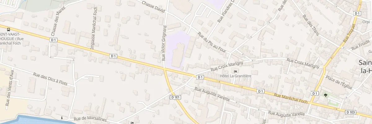 Plan du 100 Rue Marechal Foch à Saint-Vaast-la-Hougue
