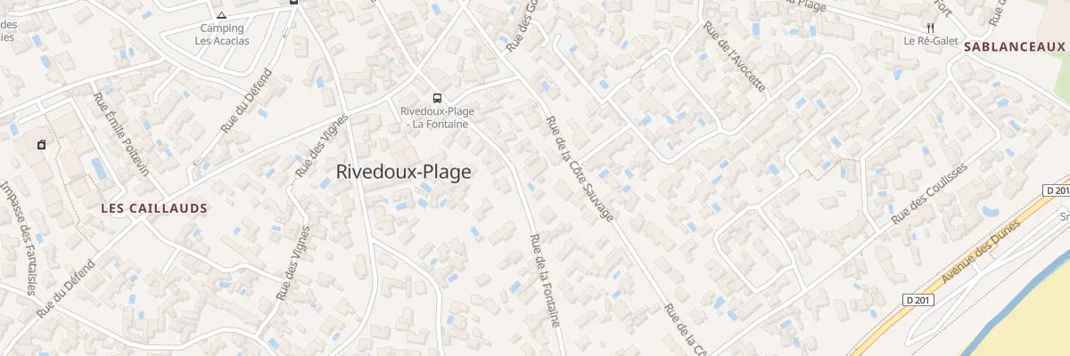 Plan du 305 Rue de la Fontaine à Rivedoux-Plage