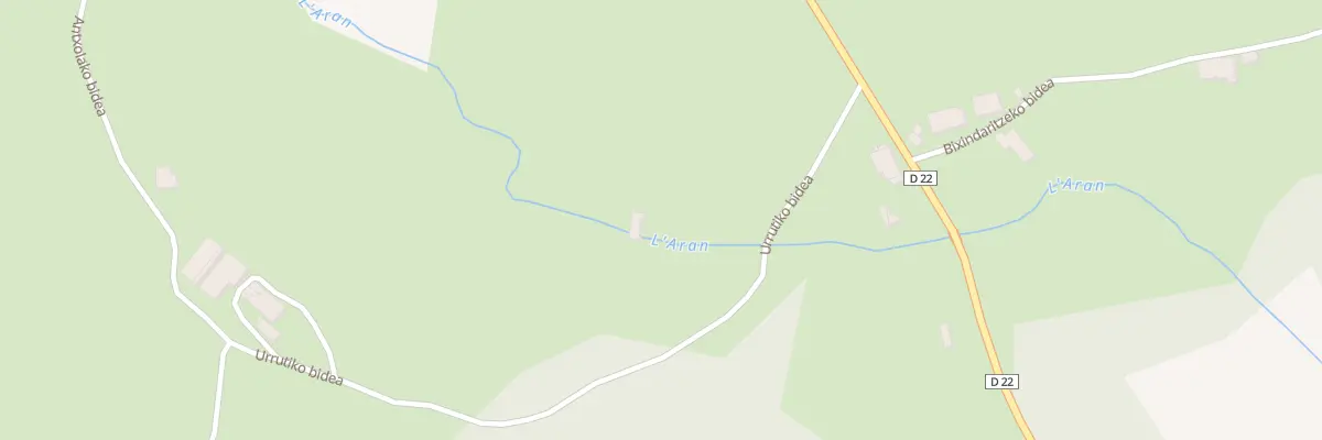 Plan du 140 Urrutiko bidea à Mendionde