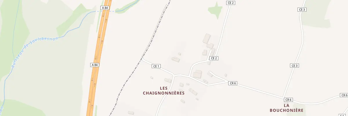 Plan du 6 Les Chaignonnieres à La Chaise-Baudouin