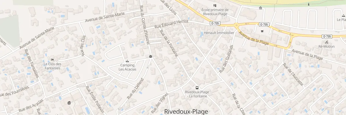 Plan du 94 Rue de la Fontaine à Rivedoux-Plage