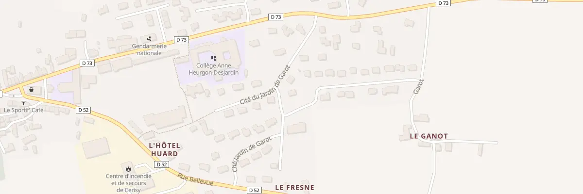 Plan du 6 Cité du Jardin Garot à Cerisy-la-Salle