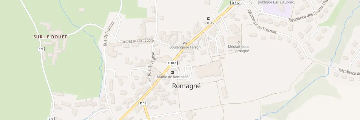 Plan du 15 Rue Nationale à Romagné