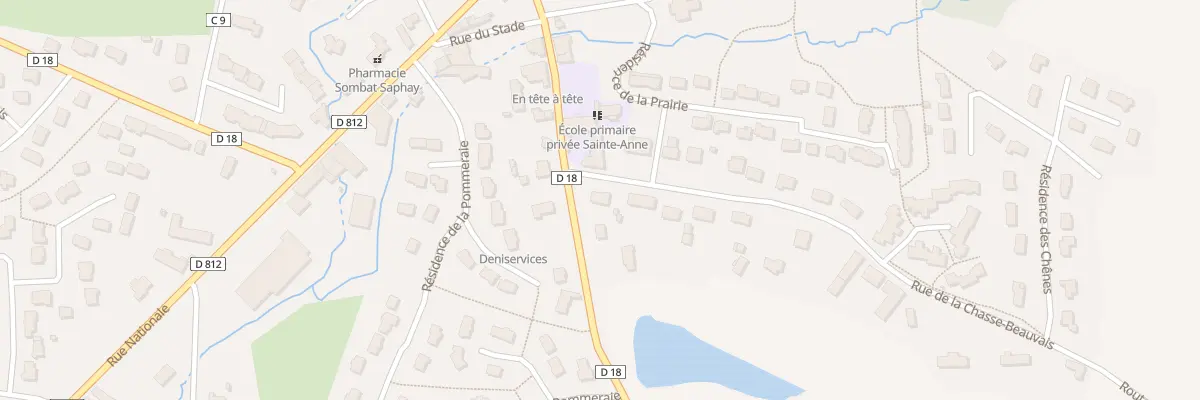 Plan du 2 Rue de la Chasse Beauvais à Romagné