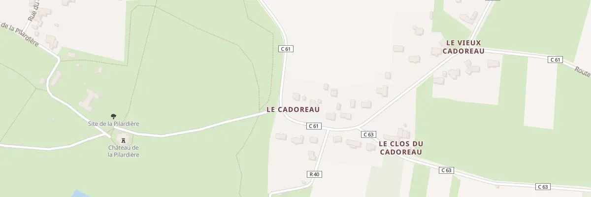 Plan du 53 Le Cadoreau à Oudon