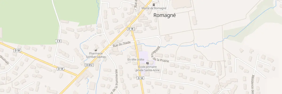 Plan du 5 Rue de la Riboisière à Romagné