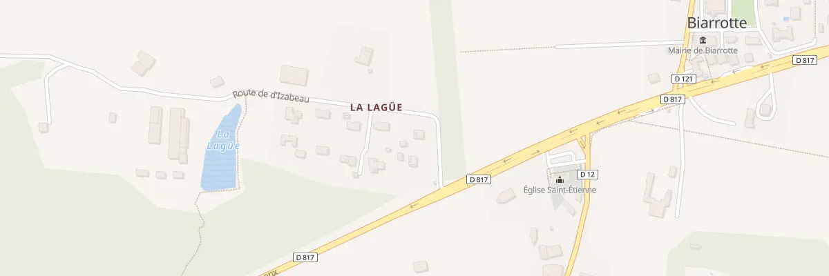 Plan du 131 Rte de Dizabeau à Biarrotte