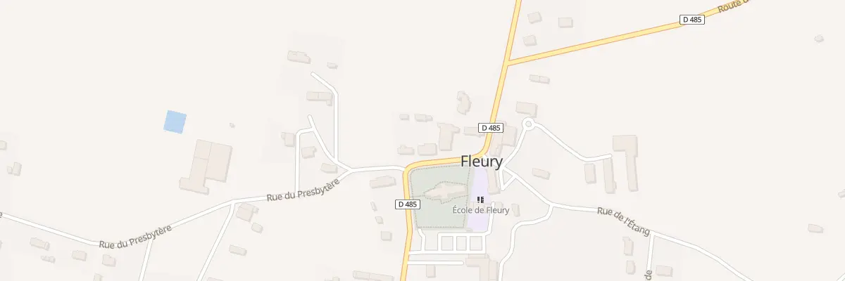 Plan du 39 Rue de l’Eglise à Fleury