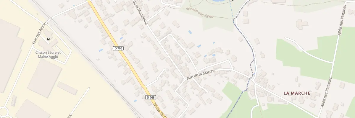 Plan du 10 Rue de la Madeleine à Clisson