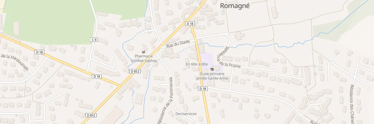 Plan du 8B Rue de la Riboisière à Romagné