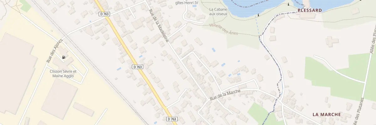Plan du 20 Rue de la Madeleine à Clisson
