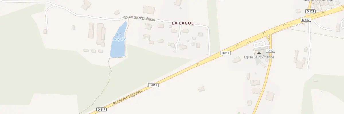 Plan de La Lague à Biarrotte