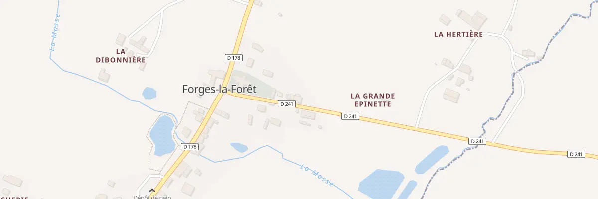 Plan du 4 Rue de l’Abbe Landais à Forges-la-Forêt