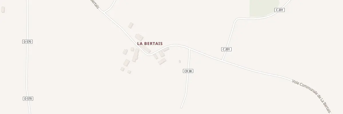 Plan du 5052 Le Bertais à Montjoie-Saint-Martin