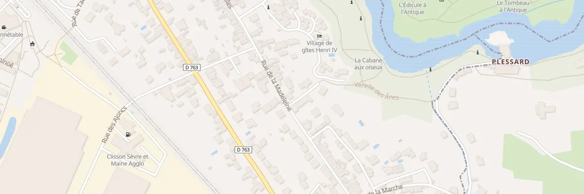 Plan du 28 Rue de la Madeleine à Clisson