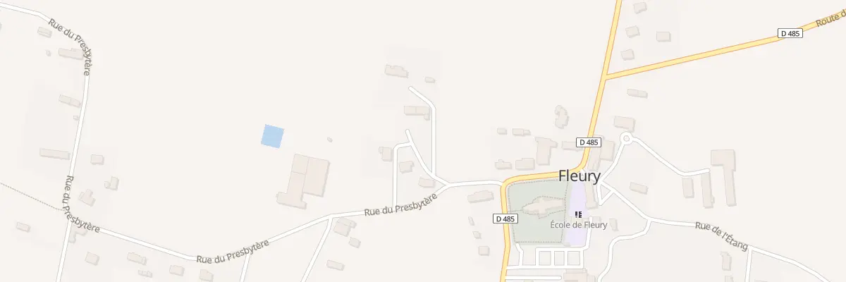 Plan du 14 Rue du Presbytère à Fleury
