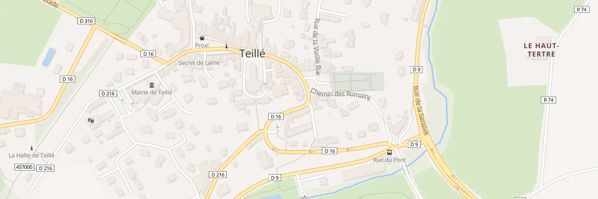 Plan du 42 Pl du Marché à Teillé