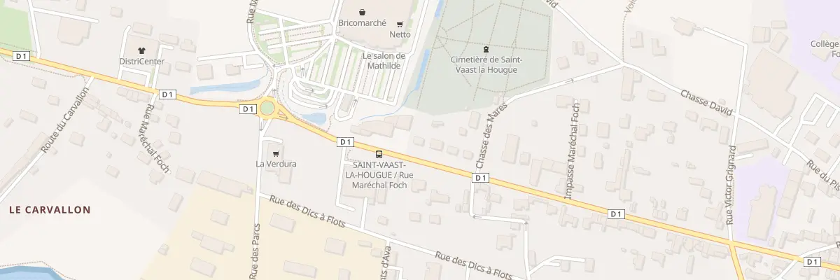 Plan du 142 Rue Marechal Foch à Saint-Vaast-la-Hougue