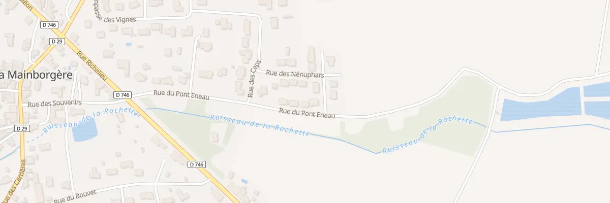 Plan du 25 Rue du pont eneau à Château-Guibert