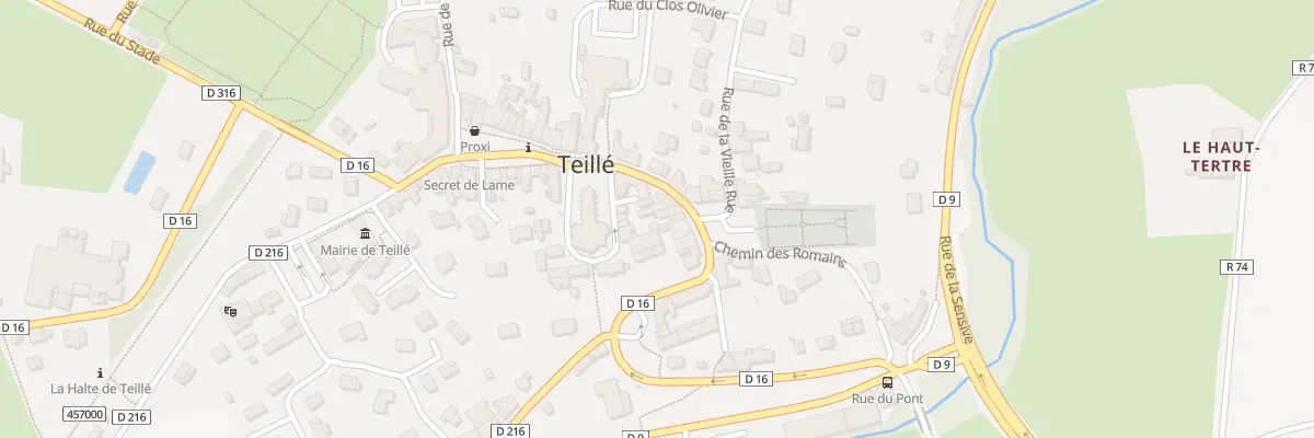 Plan du 6 Pl du Marché à Teillé