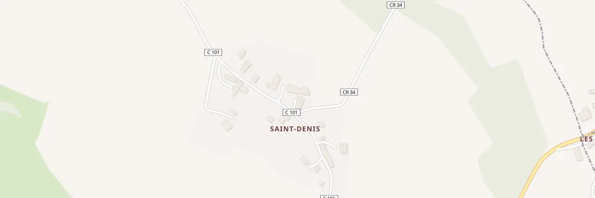 Plan du 5024 Saint-Denis à Montjoie-Saint-Martin