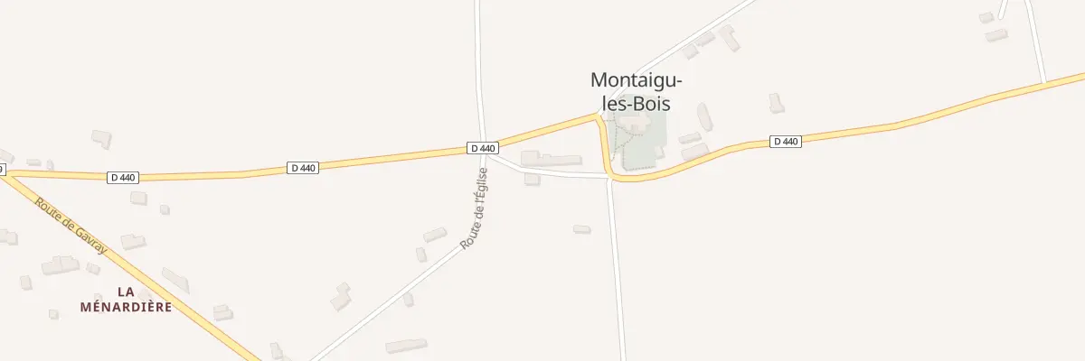 Plan du 5058 La Menardiere à Montaigu-les-Bois