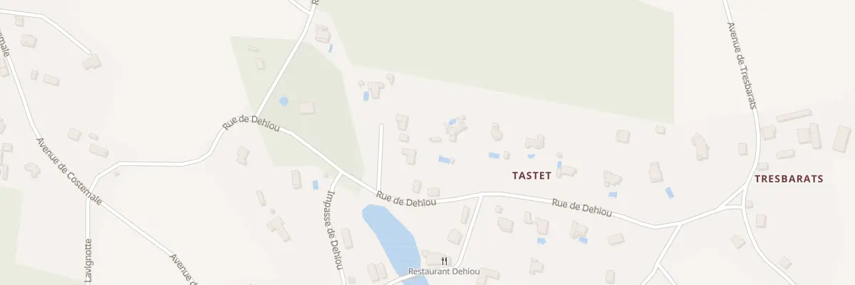 Plan du 350 Rue de Dehiou à Soustons