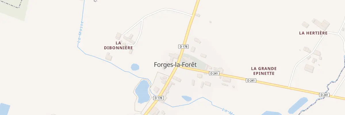 Plan du 3 Rue de la Foret à Forges-la-Forêt