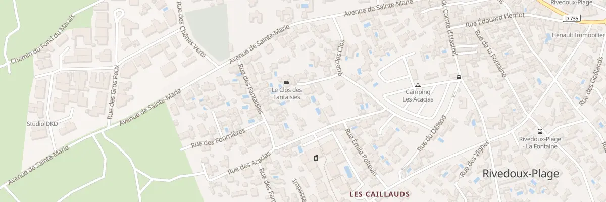 Plan du 5025F Rue des Clos à Rivedoux-Plage