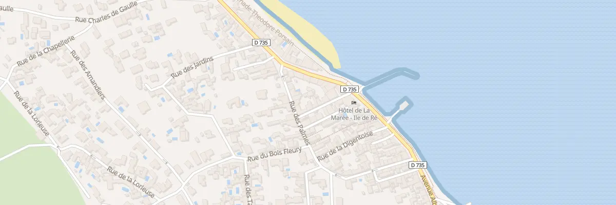 Plan du 74 Rue du Port à Rivedoux-Plage