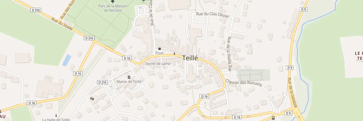 Plan du 20 Pl de l’Eglise à Teillé